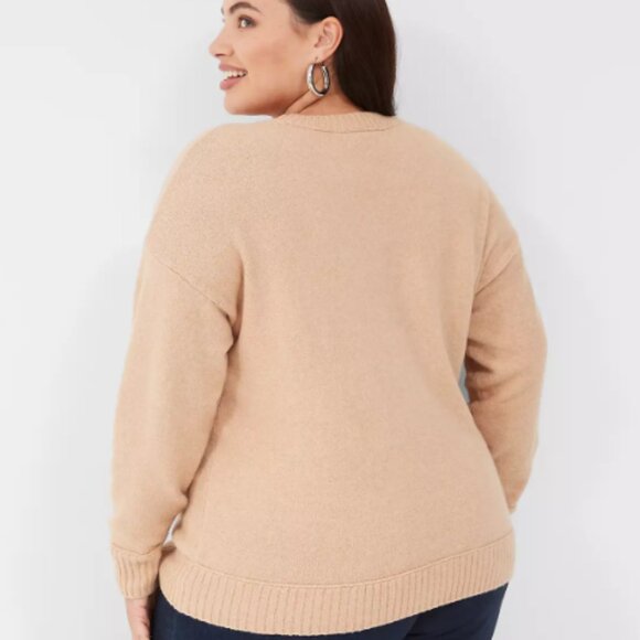 Lane Bryant Crew Neck All is Bright Sweater Size 18/20 - Picture 2 of 4